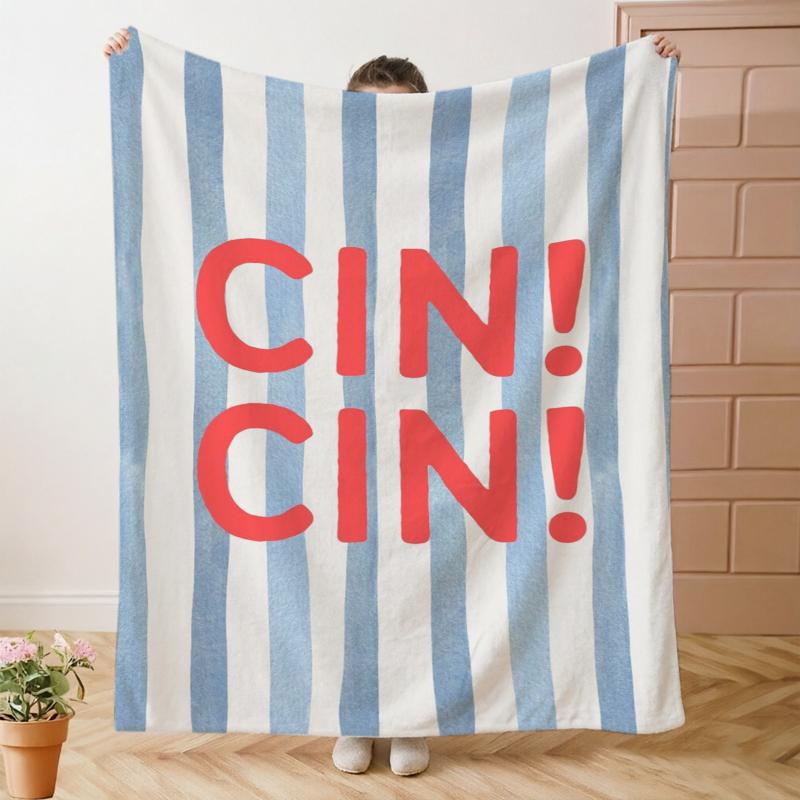 Gałązka Cytryny La Dolce Vita Phrase Polarowy Koc Na Lato Inspirowany Wystrój Lekki Pluszowy Koc Dekoracyjny