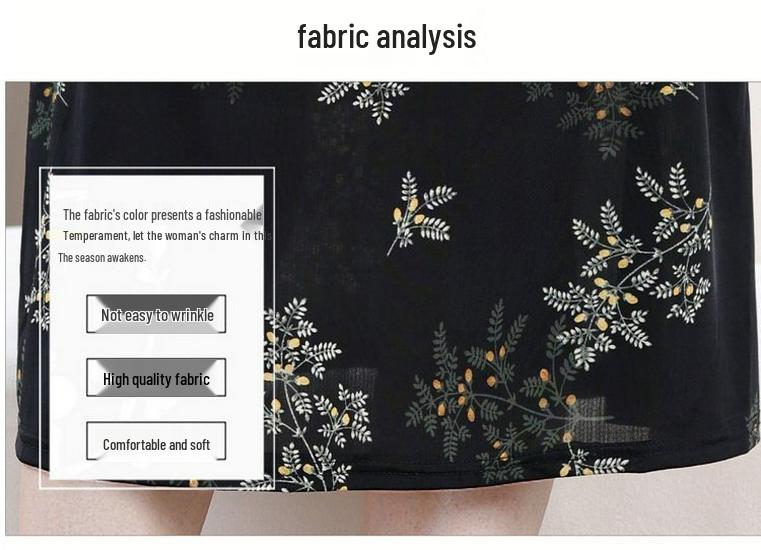 Elegant Black Qipao 2026 Summer Dress for Casual Gatherings