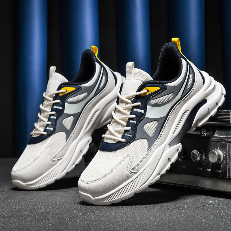 Fashion 2025 New Spring Autumn Soft soled Running Men's Mesh Breathable Casual Sports Shoes Men's Coconut Trendy Shoes Men's Shoes 49