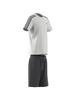 Adidas Train Essentials Aero Lady Regular Fit Training Gray Size 140 Kids' 3-Stripes Set, ECM35, Top White/Black, Bottom Six/Black (HS1608),