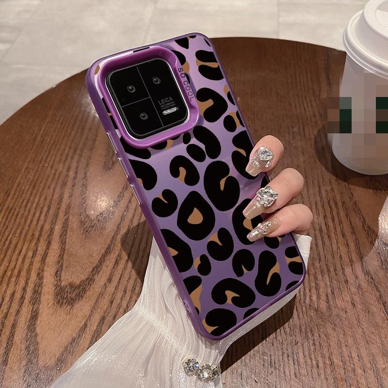 Roztomilý leopardí obal pro iPhone 16 Pro Samsung A55 A35 M35 S24 FE Xiaomi Redmi Note 13Pro 14C Huawei Honor 200 Nárazuvzdorný kryt proti poškrábání telefonu