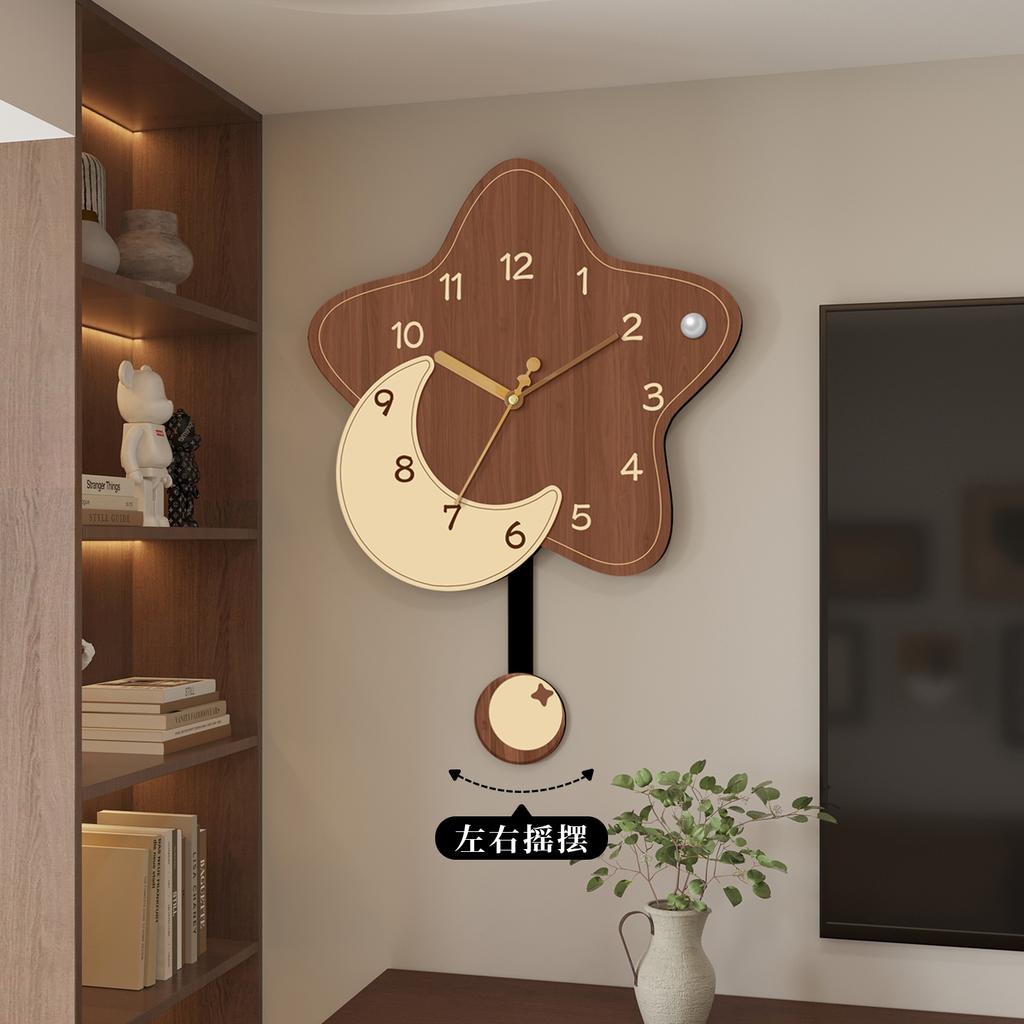 Bedrooms Aesthetic Wall Clocks Wooden Creative Kitchen Living Room Wall Clocks Vintage Led Reloj De Pared Living Room Decoration