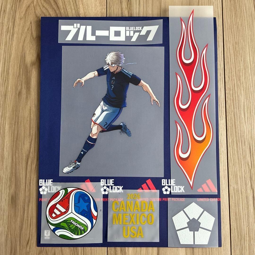 Blue Lock Adidas Limited 2026 Japan Heat Transfer Stickers Seishiro Nagi