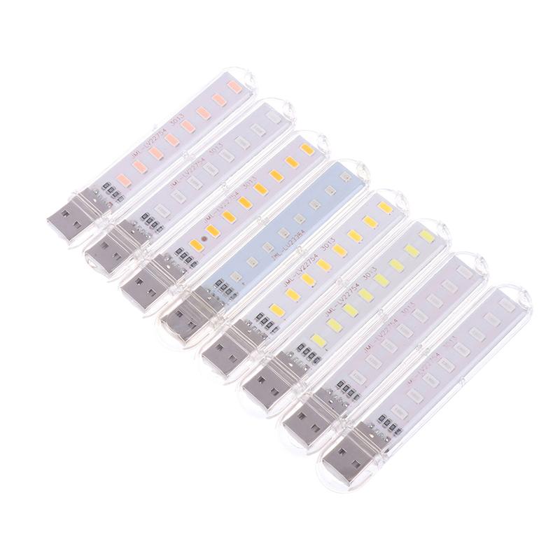 Mini Usb Led Book Light Dc5V Ultra Bright Reading Book Lamp 8Leds Light Portable Bedside Light For Power Bank Pc Laptop Notebook