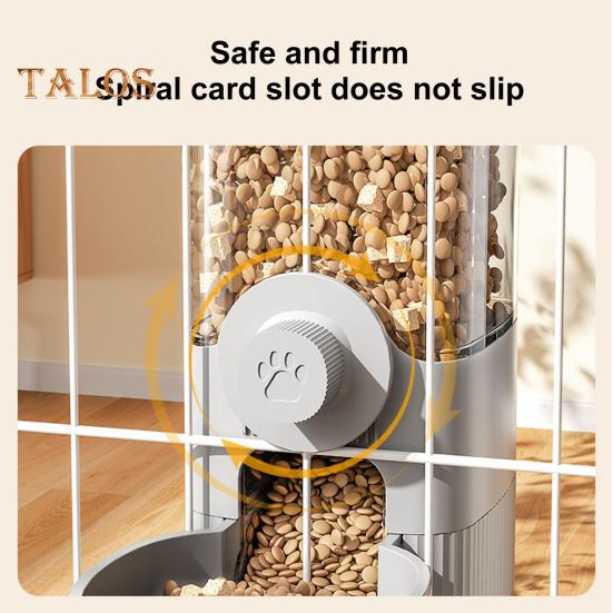 Hanging Cage Automatic Pet Feeder 520ML Small Pet Water Dispenser 1200ML Auto Food Feeding Bowl for Puppy Kitten Rabbit Chinchilla Hedgehog Ferret