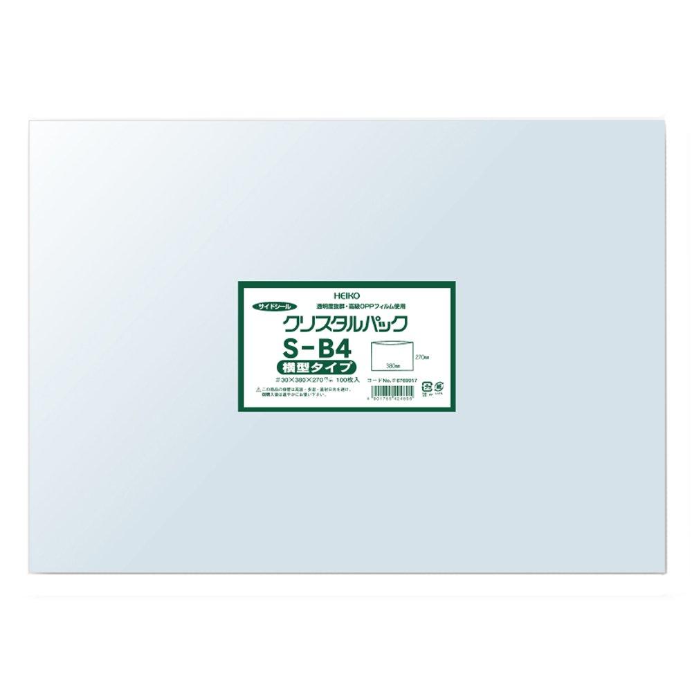

Shimojima Heiko Clear OPP Bags, Crystal Pack, B4 Size, Landscape, 100 Sheets, S-B4