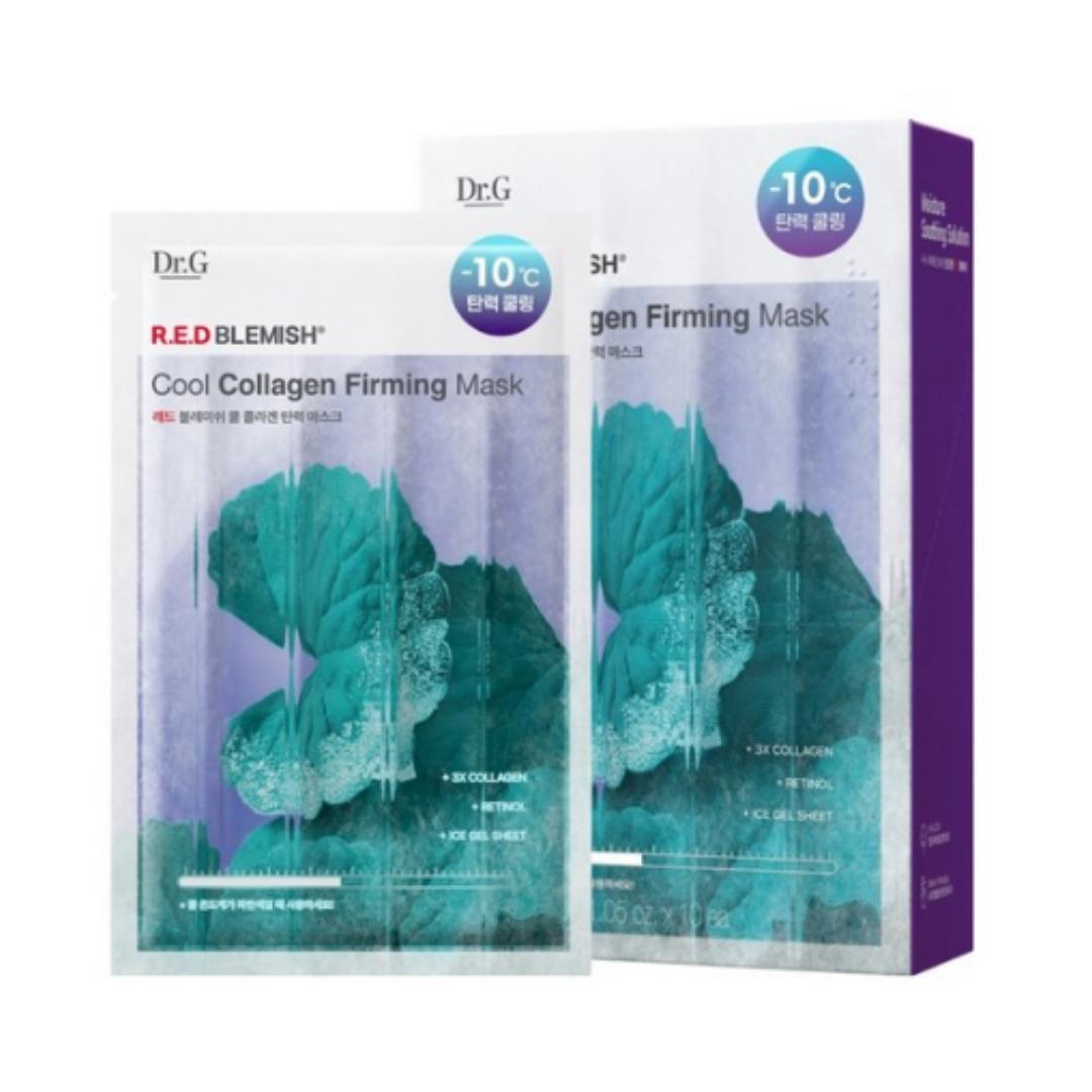 

Dr.G Red Blemish Cool Collagen Firming Mask — 30 г на лист, 10 листов (1 пакет)
