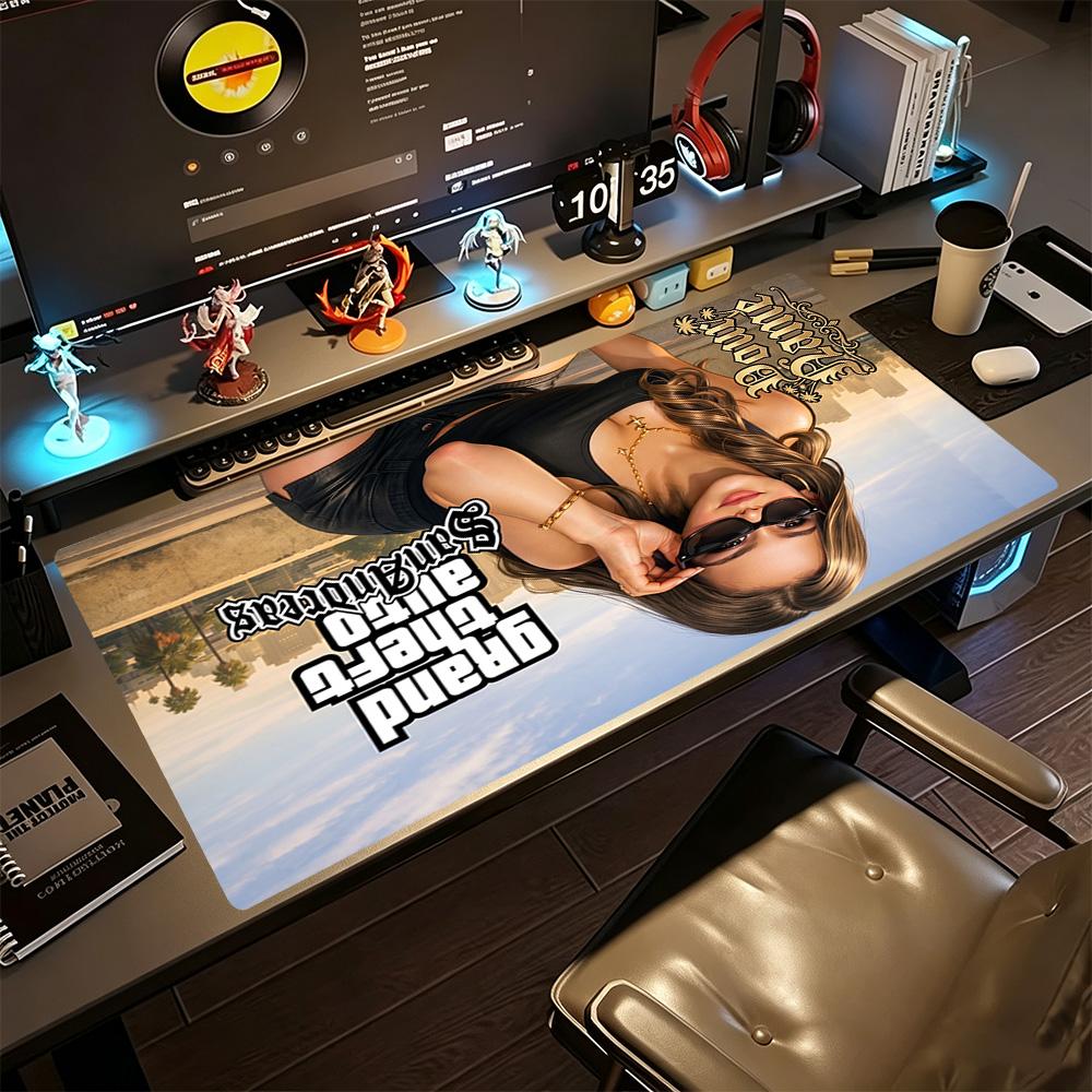 Gta Vlastní text Podložka pod myš Podložka na stůl Podložka pod myš na plochu Protiskluzová gumová základna Vhodná pro kancelář Hraní PC Notebook
