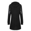 Rochie largi sexy pentru femei Imbracaminte Pulover casual Rochie cu gluga Moda coreeana Femei Rochie scurta eleganta neagra