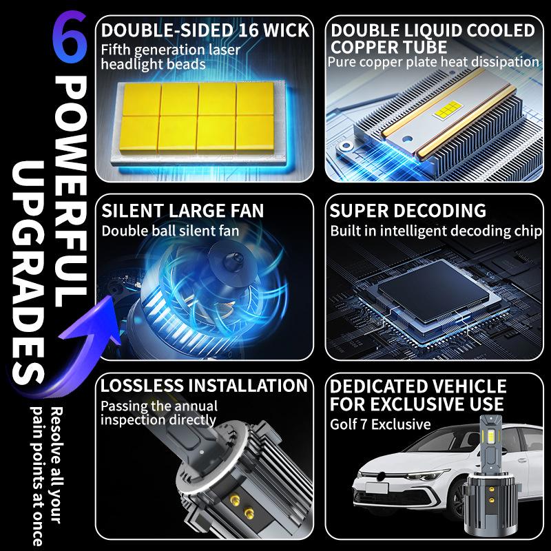 Golf 7 H7 LED Headlight Bulbs: Premium Halogen Replacement for German Cars, Hot New Item