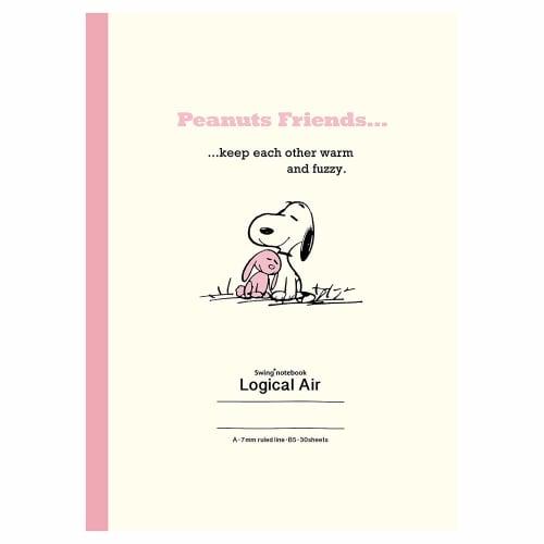 Nakabayashi Logical Air Note 5-Book Pack Semi-B5 A-lined Snoopy S-143A-5P
