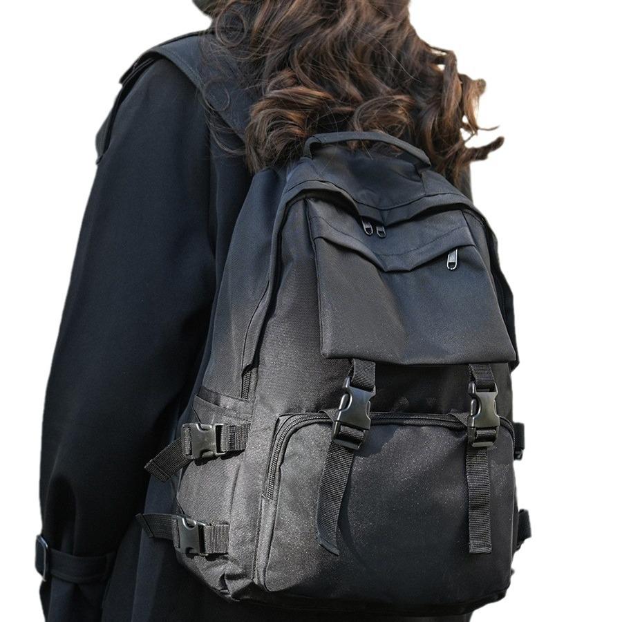 Schoolbag Backpack Korean Style Harajuku Large Capacity Versatile Trendy Backpack for Men, College Students, Instagram Schoolbag for Women
