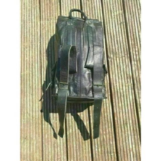 20''Leather Goat Back Pack Vintage Rucksack Messenger Laptop Real Travel Genuine