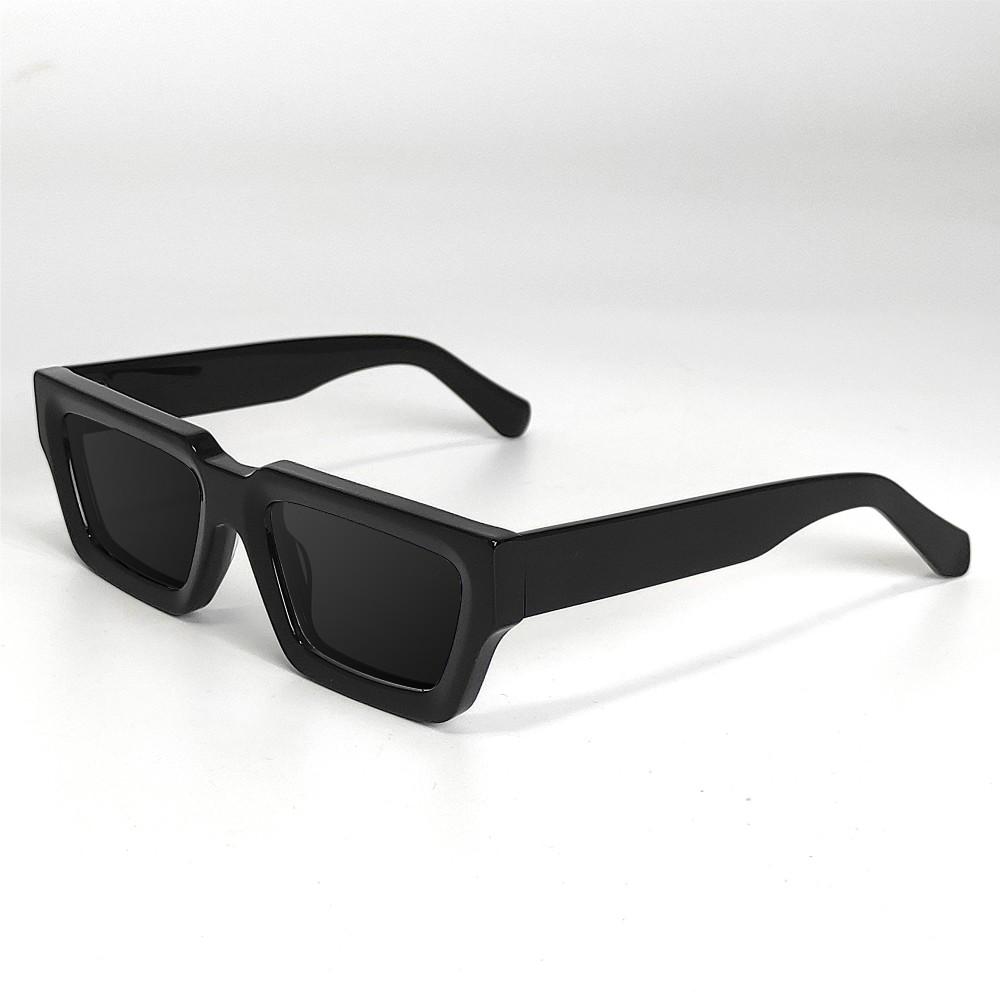 Acetate Unisex Custom Polarized Sunglasses UV400 Protection Transparent White Lightweight Durable Eortoise Retro for Women Men Acetate