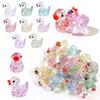 Glittering Resin Duck Figure Toy Mini Small Mini Tiny Ducks Miniature Duck Ornament  Landscape