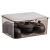 Tea Set Storage Box Transparent Storage Container Large Capacity Multifunction Dustproof Tea Cup