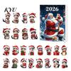 Unique Xmas Gift for Cat Owners 2026 Advent Calendar, 24 Days Christmas Countdown Calendar with Creative Women 2D Acrylic Cute Ornaments Holiday Tree