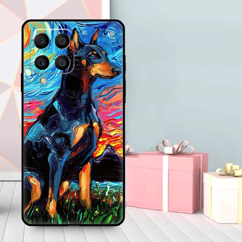 Dachshund Doberman Dog Case For Samsung Galaxy M36 M12 M52 M06 M16 M56 M33 M15 M55 M31 M13 M14 M53 M32 M35 M34 M54