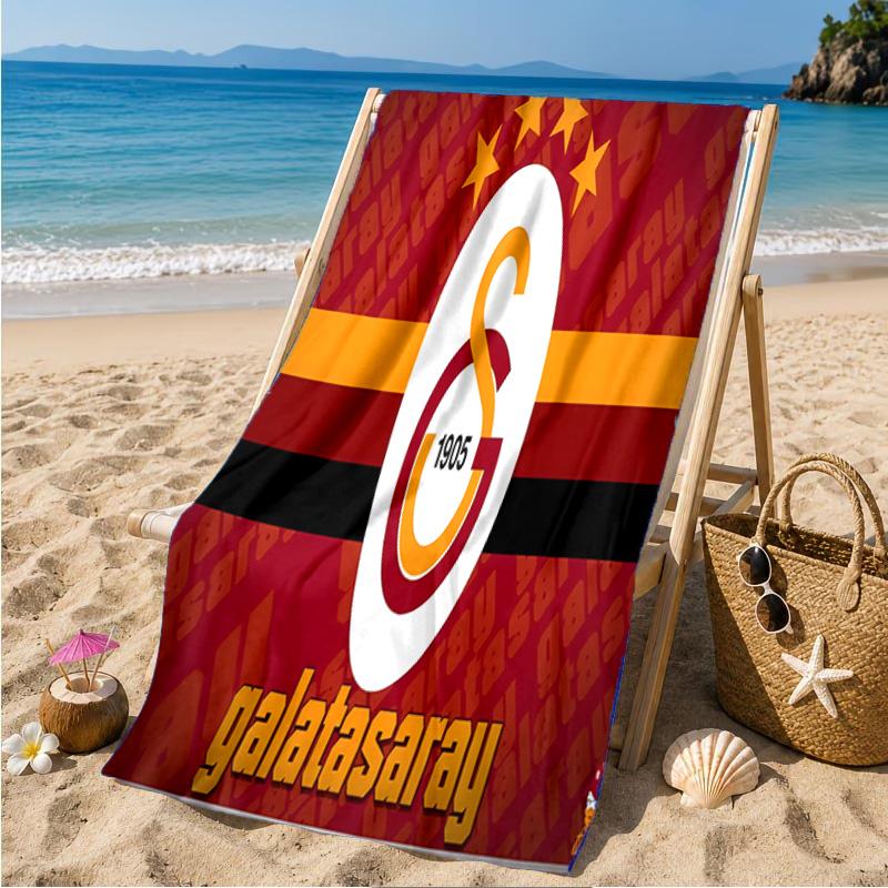 Galatasaray Football Club Beach Towel Microfiber Beach Towel, Lightweight and Quick-Dry, for Summer Travel, Swimming Pool Fan Birthday Gift