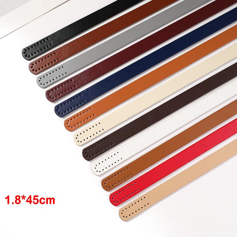 1.8X45 Hand-Sewn Pu Leather Handle Bag With All-In-One Replacement Bag With 8 Color Diy Handmade Accessories