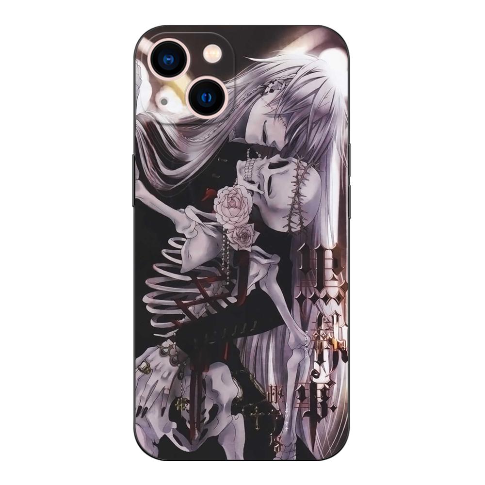 Black Tpu Case For OPPO A11S A15 A15S A16 A16S A16K A16E K3 K10 K9S ACE2 5G black butler