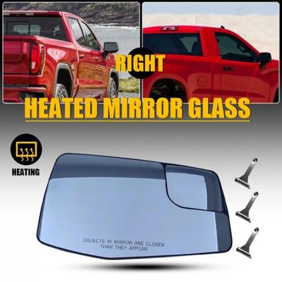 Heated Mirror Glass Right For 19- Chevrolet Silverado 1500 GMC Sierra 1500 N