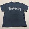 00s Trivium Logo Metal Graphic Black Concert T-Shirt Sz L
