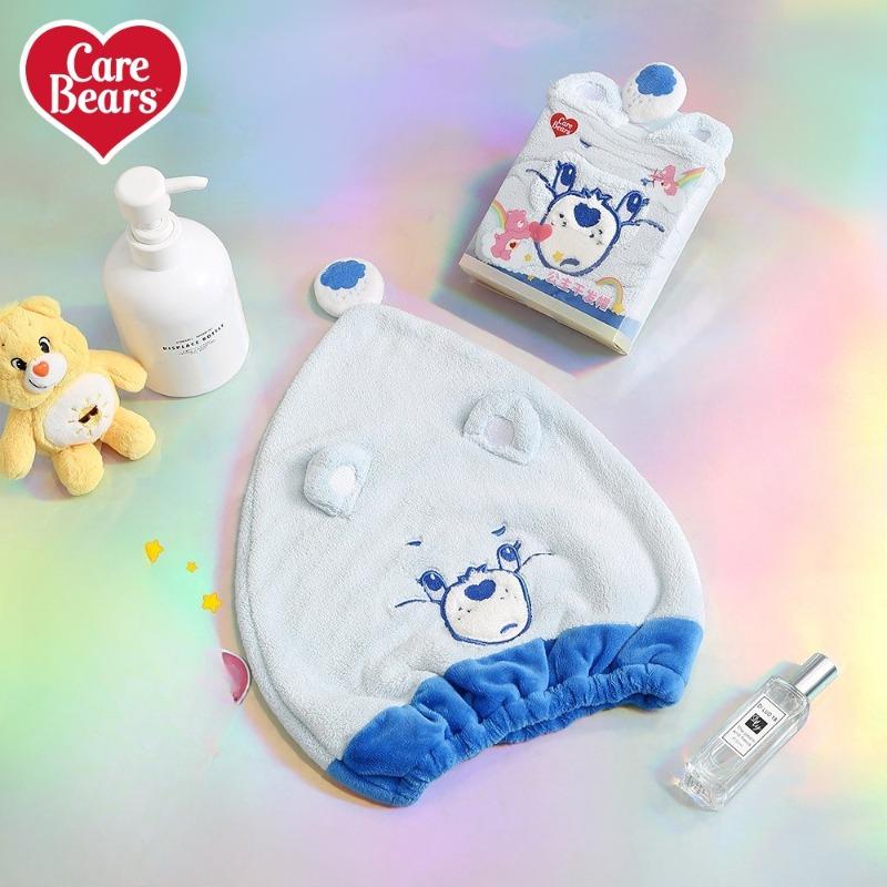 Urocza czapka księżniczki Miś do mycia twarzy i włosów, damska chłonna czapka kąpielowa z aksamitu koralowego, czapka na suche włosy zapobiegająca wypadaniu włosów