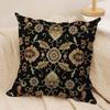 Persian Rug Pattern Cushion Cover Soft Plush Fabric Double-Sided Printed Sofa Cushion Cover For All Seasons Home Decor Gift