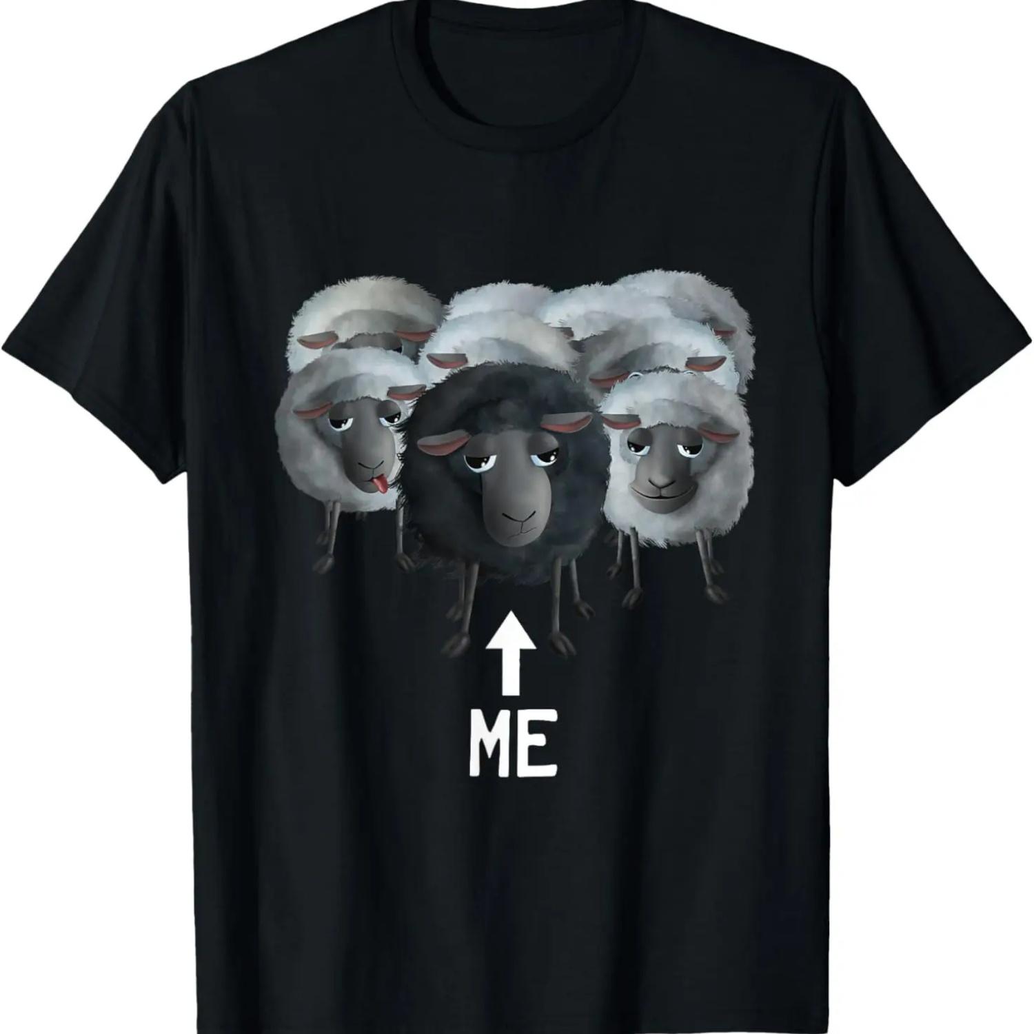 Sweet Sheep - me the black sheep (D010-0906A) T-Shirt S чёрный