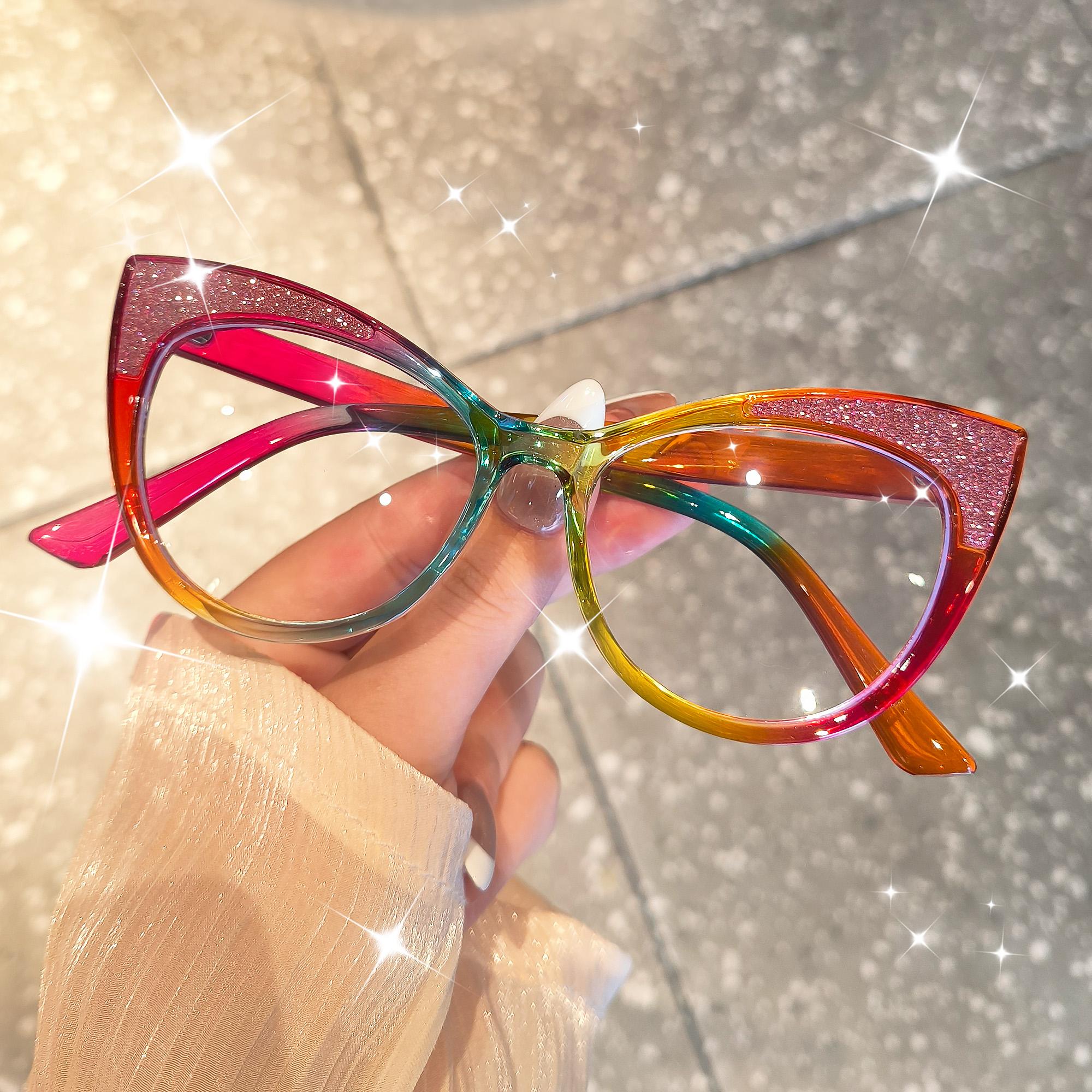 

Fashionable Cat Eye Eyeglasses Frame Suitable for Office Web Mobile Phone TV Use Perfect Gifts for Everyday Stylish Accessories