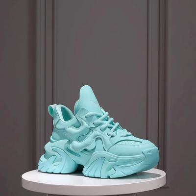 Luxury Sports and Leisure Shoes for Women In New Height Increasing and Versatile Fashion Thick Soled Trendy Small White Shoes