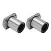 2Pcs Flange Linear Bearing Low Operating Load Smoothly Rotation Point Contact Linear Bearing Replacement