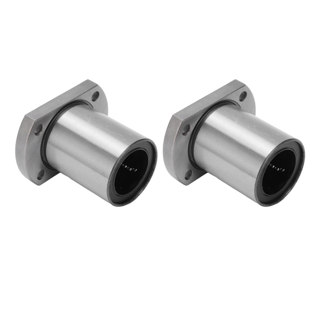 2Pcs Flange Linear Bearing Low Operating Load Smoothly Rotation Point Contact Linear Bearing Replacement