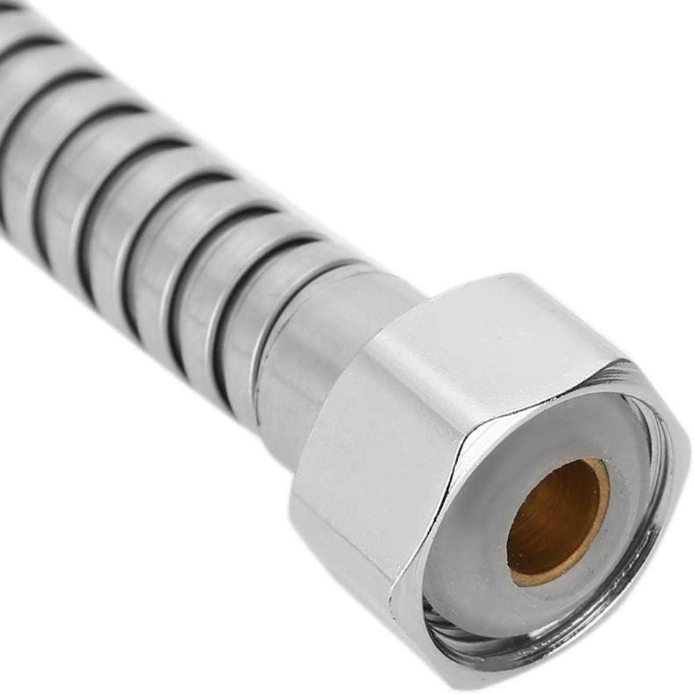 2 Pack Chrome Finish Shower Hose Replacement 150cm Flexible Shower Hose  Bathing