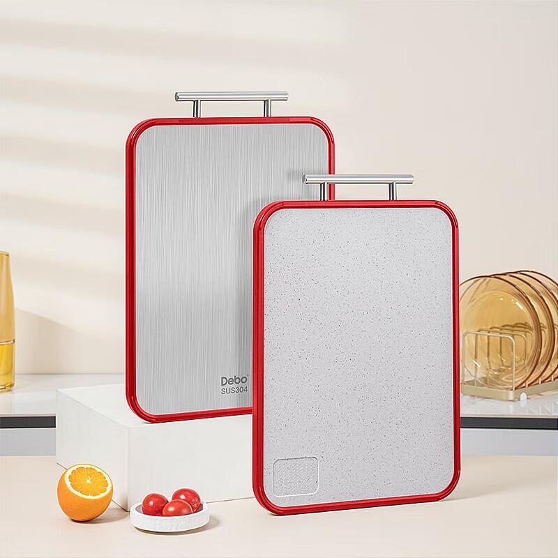 Debo Schlaiden Double-Sided Stainless Steel Cutting Board
