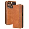 Flip Cover Compatible for Oukitel C17 Leather Case [Flip Vintage Leather] Shockproof Durable Retro Phone Case