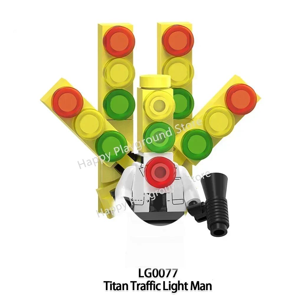New Skibidi Toilet Man Anime Cartoon Bricks Dolls Figure Cameraman Speakerman TV Man Action Bricks Toy Figures Building Blocks