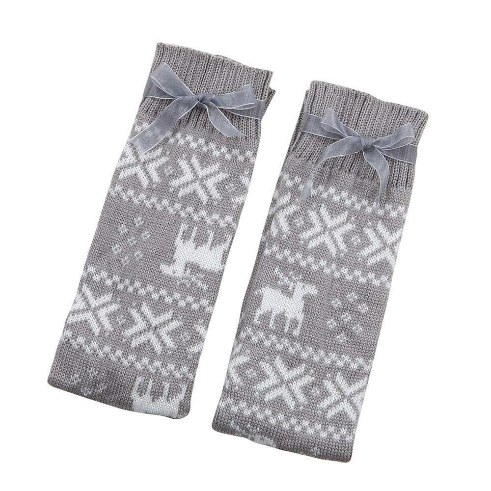 Weihnachtsstrümpfe für Damen, Mädchen, Oberschenkelhohe Kniestrümpfe, lange Baumwollstrümpfe, warme, dicke Winterstrümpfe aus Baumwolle, Weihnachtsgeschenk für Zuhause, rutschfeste Bodensocken