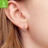 Simple Bow Ear Hook Lady, Romantic And Elegant S925 Sterling Silver Whole Body Earrings Earrings