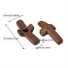 Room Decor Walnut Wooden Thumb Crosses, Handheld Prayer Beads, Church Easter Religious Accessories, Spiritual Devotional Tools