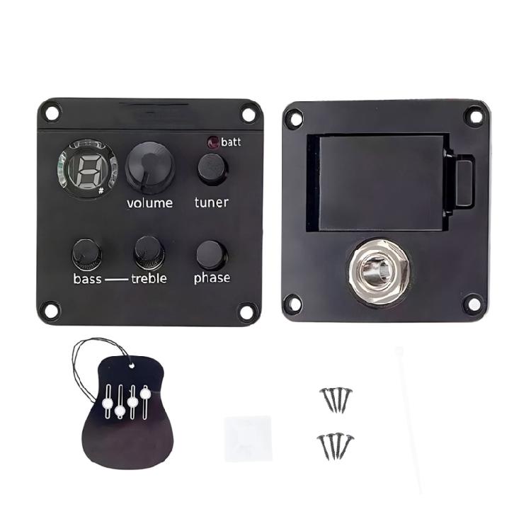 

Guitar Pickup ISYS+ EQ Preamp Systems 2 Bands Guitar Preamps Piezo Pickup Tuner Adjustable Sound Guitar Accessories 1