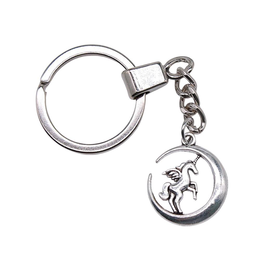 Pendentifs Porte-clés Éléphant Amoureux des Animaux Bijoux en Métal Artisanat Anneau 30mm