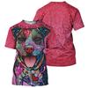 Corgi French Bulldog Pug 3D Print T-shirt Men Fashion Casual Short-sleeved Round Neck Tees Bullhead Terrier Summer T Shirts