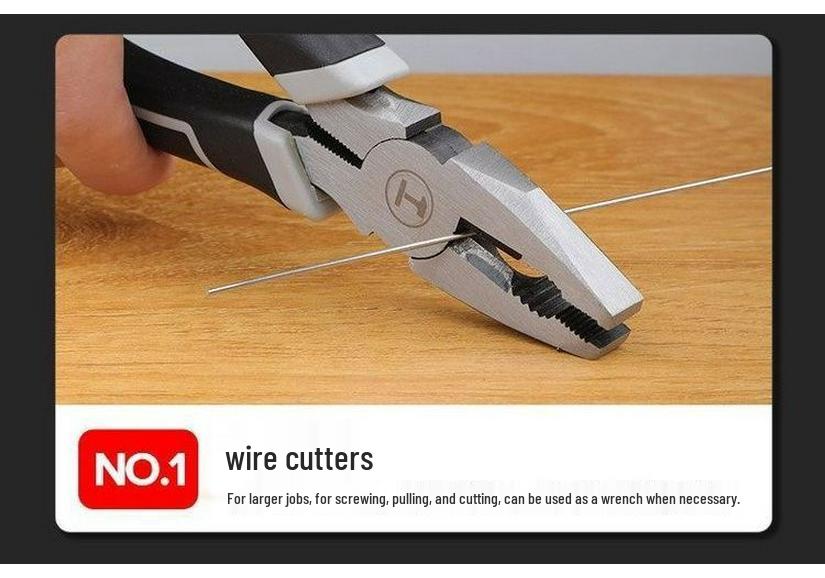 Electrician's Multi-functional Needle-Nose Pliers: Industrial-Grade, Labor-Saving Wire Cutters