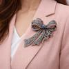 Luxury Rhinestone Bow Brooch Exquisite Bowknot Pin Fashion Corsage Decoration  Gift Giving