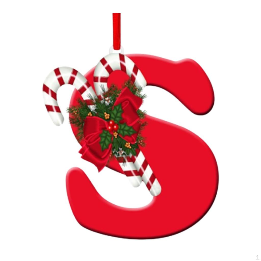 Alphabet-Christbaumschmuck für Feiertagsdekoration und Feiern