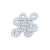 LAVINA Cross Double Heart Brooch Pin Brooch Elegant Graduation Entrance Party Women's Ceremony, Ceremony, Wedding,
