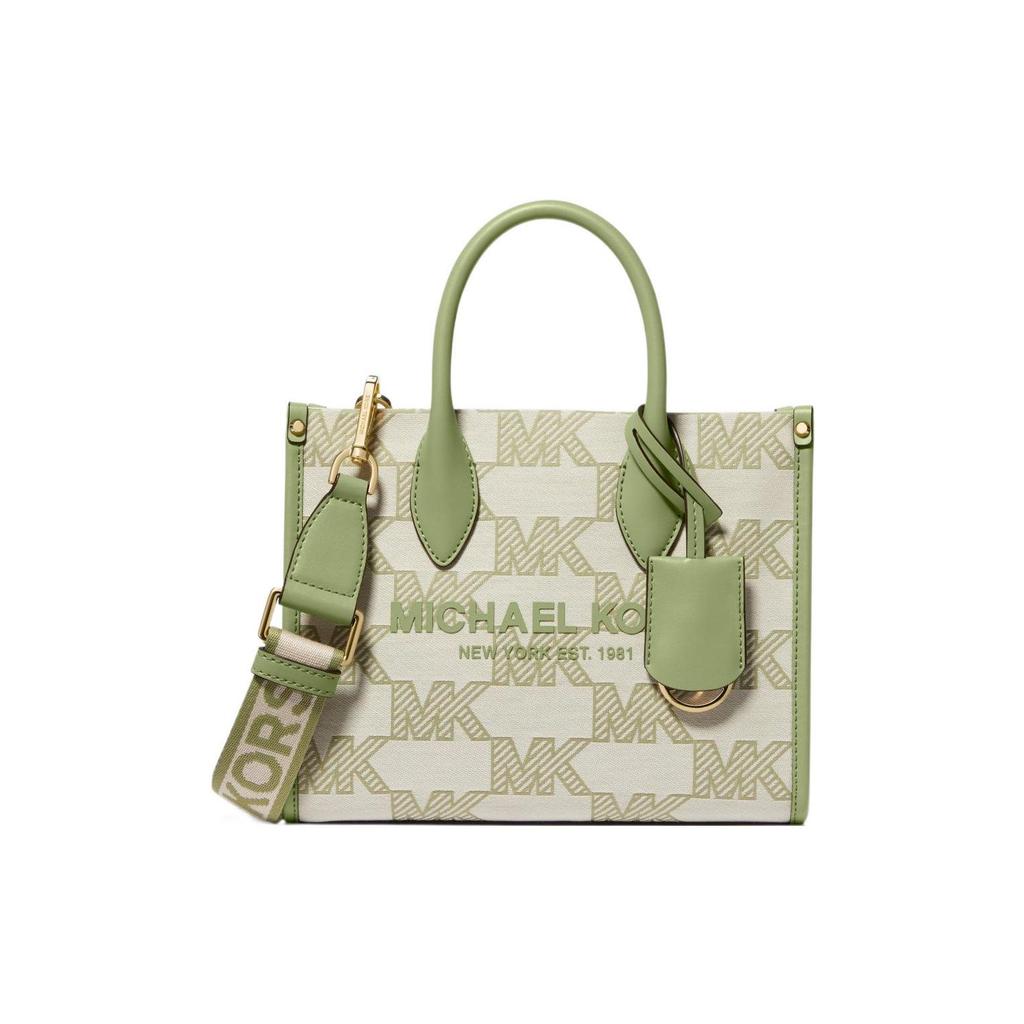 Michael Kors MK Mirella Letter Logo Tote Bag Women Tote Green 35S3G7ZC5J-LIGHT-SAGE