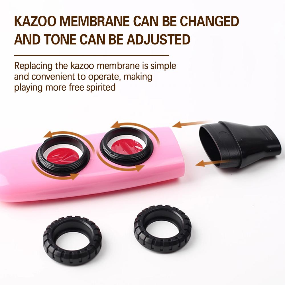 Double Film Kazoo Double Hole Kazoo Guitar Partner Kazoo Pocket Flute Kazoos For Adults Small Instruments